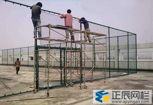 籃球場(chǎng)圍網(wǎng)施工圖